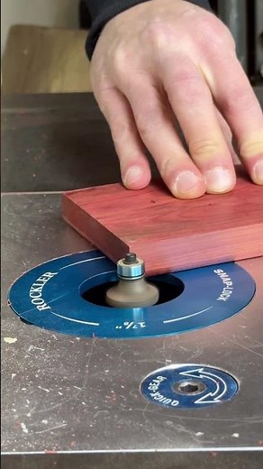 Round over on the router table