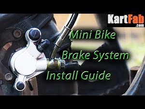 Mini Bike Brake System: Hydraulic Kit Install & Adjustment