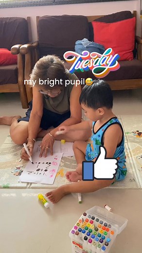 A little teaching session can do wonders for a toddler. #brightkids #homeschooling | Pathlight Tutorial Center | Facebook