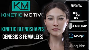 Kinetic Blendshapes - Daz Studio & Blender | Genesis 8 Female(s)