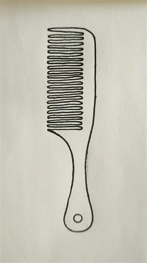 Don’t Blink! Hand Comb Drawing ✋| #shorts #combdrawing #combart #objectdrawing