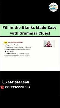 Fill in the Blanks Made Easy | PTE Grammar Clues Trick 🔥