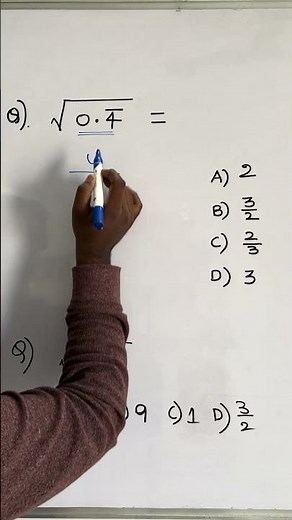 Finding square root of 0.4̅ | Easy maths shortcut