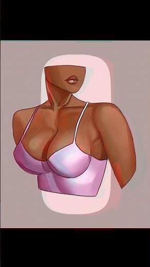 Painting a Breast cleavage 3 | SPEEDPAINT