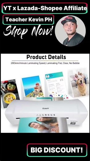 A4 Quaff Laminator SL-200 | #shopeeaffiliate #lazadaaffiliate