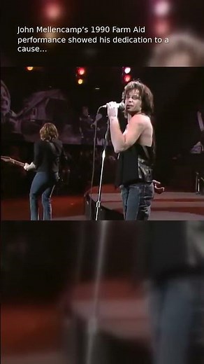 John Mellencamp performs "Paper in Fire" live at Farm Aid 1990. The song originally appeared on
