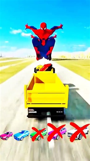 Weird dump& funny car crossing to spinner hammer crush in beamNG drive