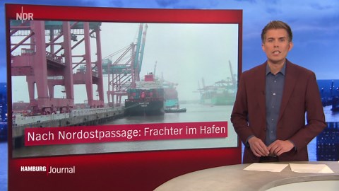Frachter erreicht nach Nordostpassage den Hamburger Hafen - Klimawandel macht Liniendienst möglich
