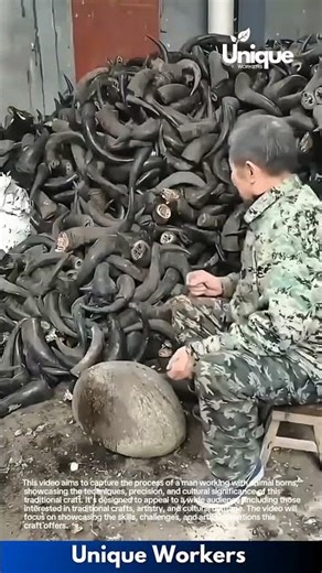 Working with animal horns: a traditional craft method