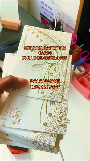 Stylish Wedding Invitation Cards with Envelopes