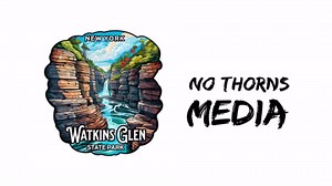 Watkins Glen State Park New York Sticker 4 Inch Travel Souvenir City - Waterproof Vinyl Decal for Laptop Water Bottle Car Tumbler - Durable Aesthetic Long-Lasting Stickers for Adults ID44990