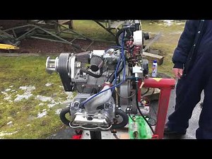 VW aircraft engine running