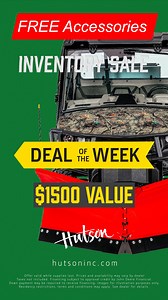 🚨 Deal of the Week Alert! 🚨 This week we're giving you $1,500 credit towards accessories when you buy a new John Deere Gator! Offer valid November 12 - 18, 2023 while supplies last. For more information visit us in-store or online! https://www.hutsoninc.com/lp/inventory-reduction-sale/ | Hutson, Inc.