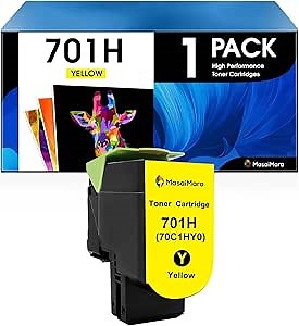 MasaiMara Yellow 70C1HY0 Compatible High Yield Toner Cartridge Replacement for Lexmark CS310 CS310dn CS310n CS410 CS410dn CS410dtn CS410n CS510 CS510de CS510dte Printer
