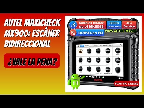 RESEÑA (2025) : Autel MaxiCheck MX900: Escáner Bidireccional. DETALLES ESENZIALES