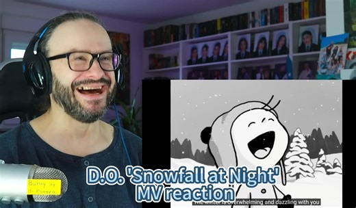 【中字Reaction】Pierre看EXO D.O. 'Snowfall at Night' MV reaction