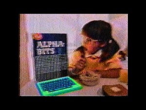 Alpha-bits cereal by Post commercial from ~1985