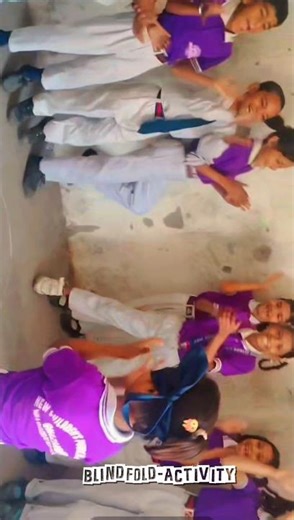 "Blind fold activity, these kind of activities teaches how to do achieve active senses !