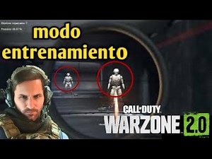 cómo poner el modo entrenamiento en el call of duty warzone 2.0