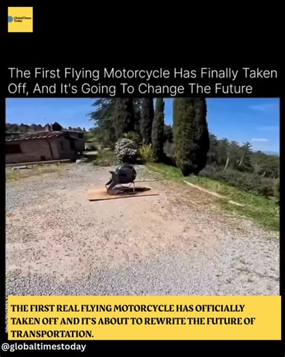 Global Times Today | The world just crossed a line we once thought belonged only in movies. The first real flying motorcycle has officially taken off and it’s... | Instagram