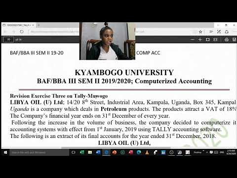 TALLY (how to use Tally accounting software for your Computerized Accounting calculations), Kyambogo