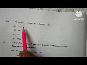 Computer Paper solution 2025 Exams - MCQ's | Class 10th ICSE