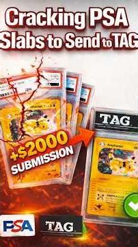 Cracking PSA slabs to grade with TAG & Insane results! $2000+ Submission cross grading success 📈