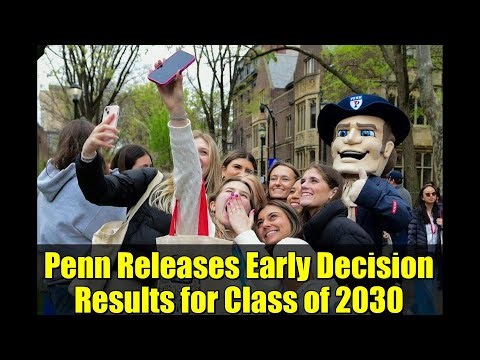 Penn Releases Early Decision Results for Class of 2030