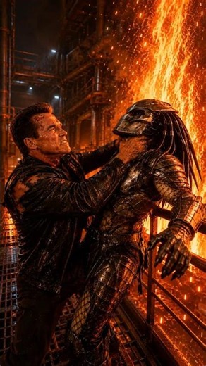 Who Survives? Terminator vs Predator #shorts #action #crossover
