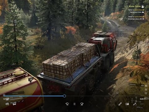 Snowrunner Smithville Maintenance Trailer & Vehicle Spare Parts to Base