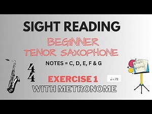 🎶TENOR SAX - sight reading for beginners! 🎶