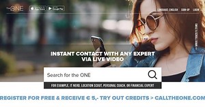Call TheONE | Direct contact with professionals via video calling and webinars