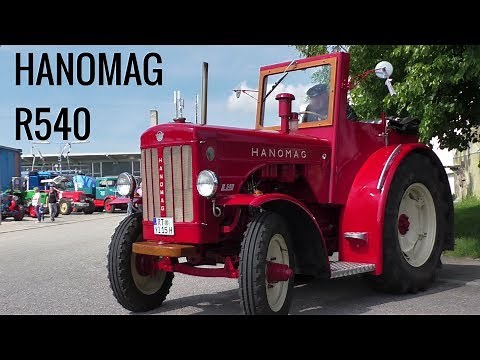 HANOMAG R540 Traktor (1960) auf der Straße - classic tractor on the road