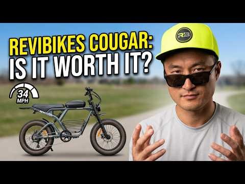 37 MPH on This Moped-Style E-Bike?! Revibikes Cougar Review
