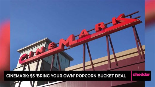 Cinemark: $5 ‘Bring Your Own’ Popcorn Bucket Deal