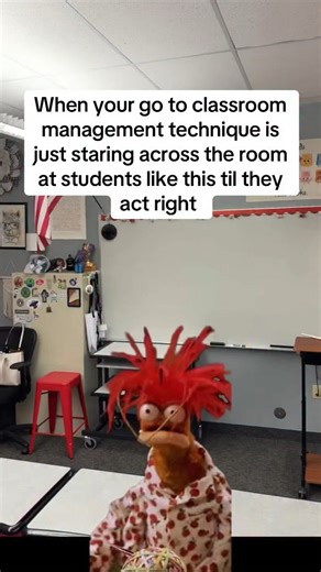 Eye contact: the most underrated classroom management strategy 😂 What is your go to classroom management strategy? Comment down below ⬇️ [📷 - ms.lamo on IG] | Prodigy Education