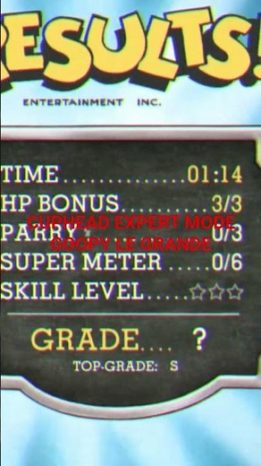 CUPHEAD EXPERT MODE GOOPY LE GRANDE S RANK