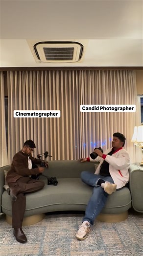 S H U B H A M 🇮🇳 | When they don’t have any coordination in their work 😎#weddingshooting #candidphotographer #cinematographer | Instagram