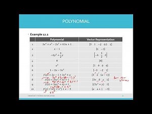 Ch12: Polynomial (Conv, Deconv, Polyval, Roots)