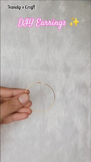 DIY Earrings ✨ #trending #earrings #easyandsimple #art #vandyscraft #viralshorts