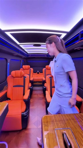 Super VIP Toyota Coaster bus,private custom-made 12-seat first class #luxurycars #supercars #car