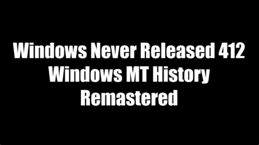 ［油管搬运/Windows版本恶搞］Windows MT History Remastered