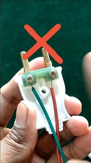 2 Pin Plug Wiring Explained | Right & Wrong Connection Practical Demo