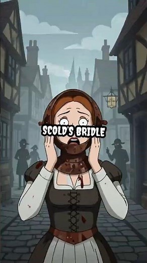 Scold’s Bridle— an iron mask made to silence women.