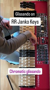 Glissando on RR Janko Keys #rrjankokeys #isomorphickeyboard #pianotechnique