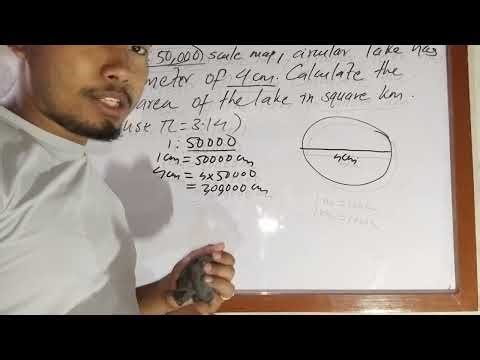Calculate area of pond using map scale #britishgurkha