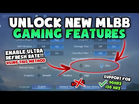 How to Enable ULTRA REFRESH RATE On Mobile Legends || New Mlbb Features