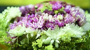 Beautiful Flowers Background Wedding Scene: video de stock (totalmente libre de regalías) 1038445211 | Shutterstock