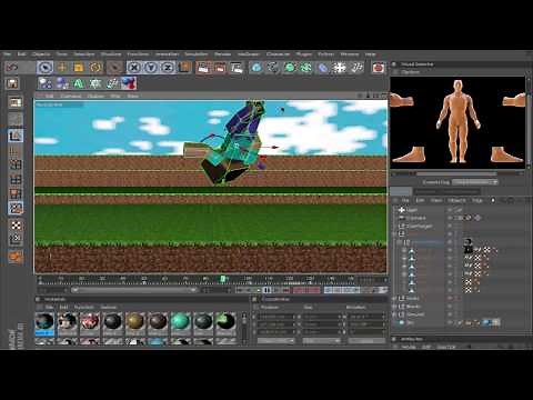 Minecraft Character Animation Tutorial | Cinema 4D