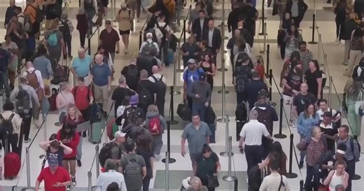 Long lines continue at TSA airport checkpoints